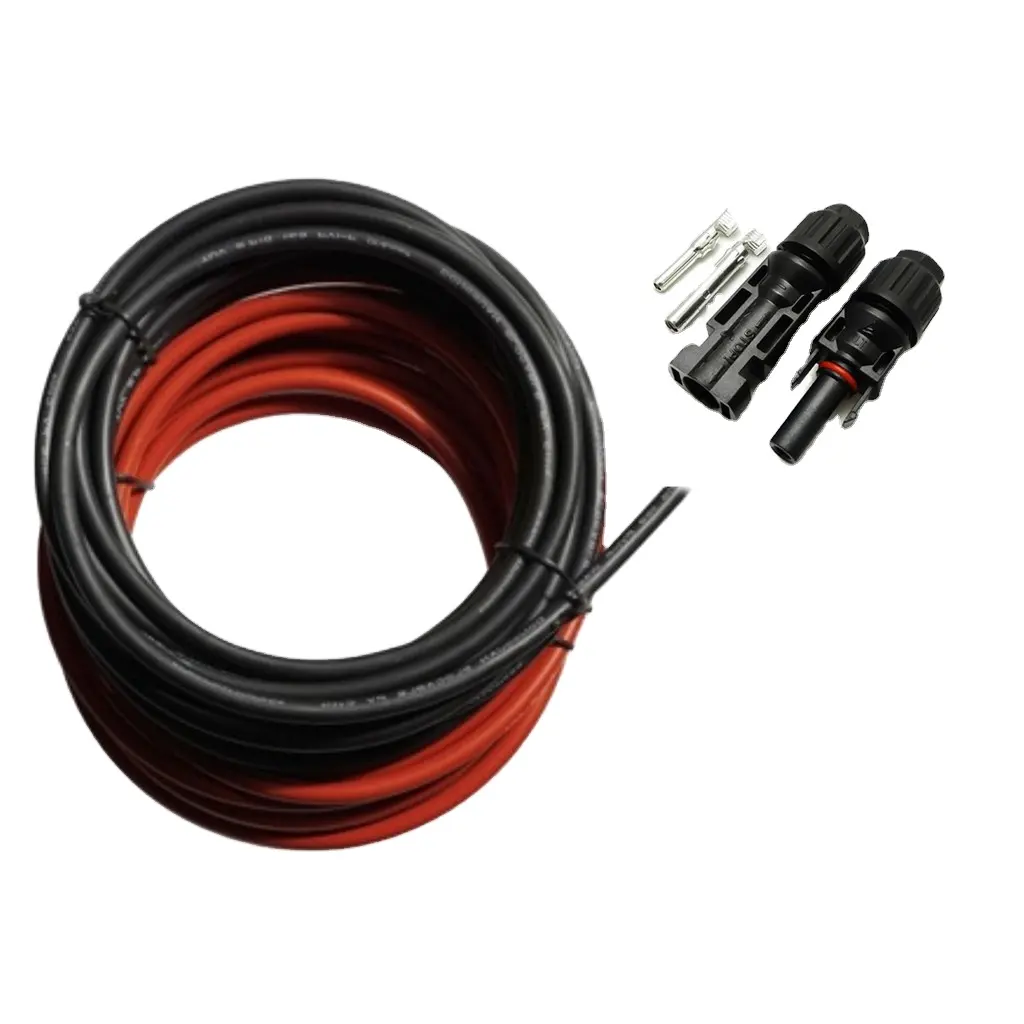 Barato 1000V 1500V Rojo Negro Cable de un solo núcleo Cable Solar para Panel Solar solarkabel 6mm