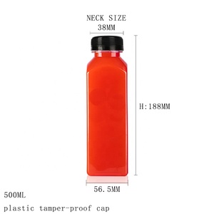 批发定制透明PET塑料方形瓶250毫升350毫升500毫升一次性茶叶定制透明瓶 - Product Image 6