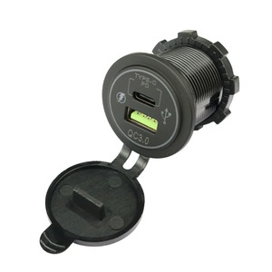 Auto <strong>USB</strong> Power Socket, TPYE CQC3.0 Modified Car High Current Dual Port <strong>Output</strong> for Motorboat for 12-24V <strong>Input</strong> for RV - Product Image 4