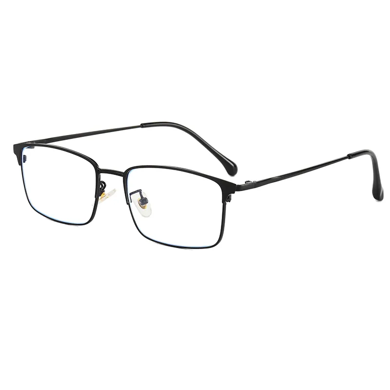 New Full-Rim Glasses Men's Anti-Blue Light Glasses Metal Spectacle-Frame Glasses for Eye Protection