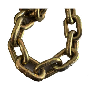 Cadena de remolque de transporte Cadenas de sujeción de carga Cadena de carpeta de hierro de 3/8 "con gancho de agarre de horquilla - Product Image 3