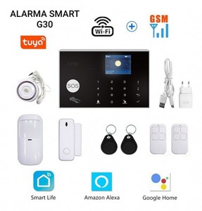 支持Alexa语音控制无线433mhz 2G 4G GSM Wifi安全报警系统 - Product Image 1