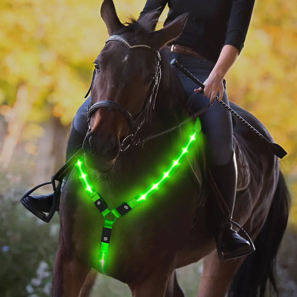 Pettorina per cavalli lampeggiante a LED per il nuovo arrivo