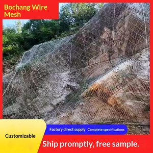 Jaring Pelindung Aktif Penguatan Lereng Gunung untuk Bencana Geologi, Jalan Raya, dan Jatuhnya Batu, Model Jaring Kawat Hitam - Product Image 2