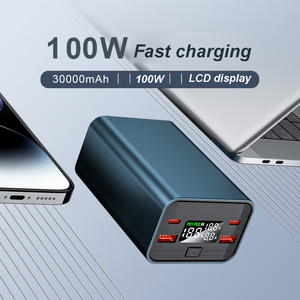 100W PD+QC Powerbank 30000 Mah Portable Smart Multi-compatible Fast Charging <strong>Power</strong> <strong>Bank</strong> 30000mah for Mobile Phone <strong>and</strong> Laptop - Product Image 3