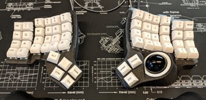 Charybdis Open Source Split <strong>Keyboard</strong> Trackball RGB4*6 Customized <strong>Keyboard</strong> Support Via Custom <strong>Key</strong> <strong>Change</strong>