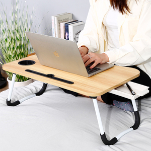 Foldable Laptop <strong>Table</strong> <strong>Notebook</strong> Study Laptop Stand Portable <strong>Notebook</strong> <strong>Computer</strong> Desk with Phone Slots - Product Image 2