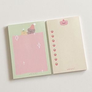 3*3 notas adhesivas de papel offset con forma encantadora con líneas Bloc de notas personalizado Bloc de notas adhesivas grande personalizado para regalo - Product Image 4