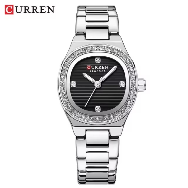 4 black dial silver strap