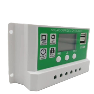 PWM 10A 20A 30A 12V/24Vソーラー充電コントローラー、デュアルUSBポートオフグリッドソーラーパネルコントローラー - Product Image 5