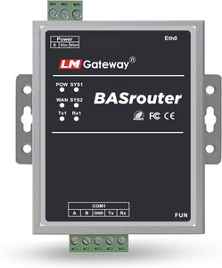 LM BACnet Router 101-B supporto costruzione BACnet MS/TP a BACnet IP 10/100 Ethernet con Auto-negoziazione automatica MDIX - Product Image 1