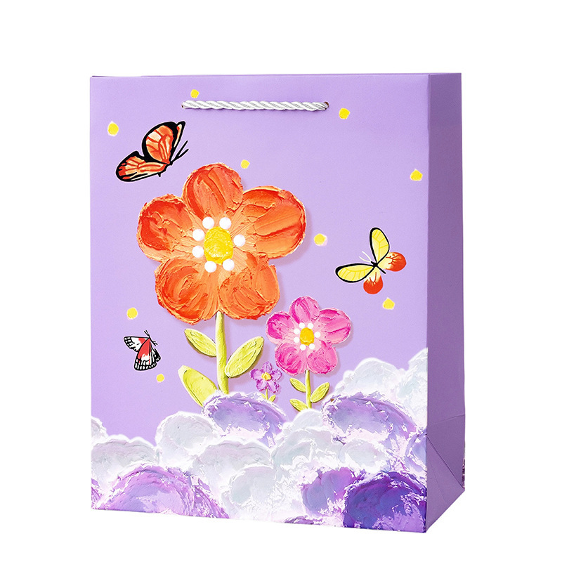 Purple Red Floral