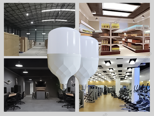 หลอดไฟหล่อกําลังสูง LED 30w 50w ไฟ LED T รูปร่าง E27 ฐาน LED T หลอดไฟหลอดไฟ LED - Product Image 6