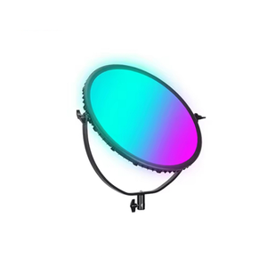 GR18C นีเวอร์18นิ้ว2500K ~ 8500K แผงควบคุมแอปไฟ LED ทรงกลมแบบสองสีสำหรับการให้แสงถ่ายภาพสดแบบสตรีมมิ่ง