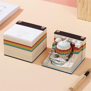 3D纸质笔记创意笔记便签定制建筑造型创意礼品营销用 - Product Image 3