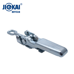 Abrazadera de acero galvanizado para caja de herramientas, cierre de gancho ajustable con hebilla de boca de pato, Clip de cierre plateado para caja de herramientas, DK906 - Product Image 3