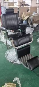 Gemi için hazır Modern stil berber koltuğu krom asansör perma tıraş deri koltuk çıkarılan anahtar kelimeler berber sandalyeleri - Product Image 2