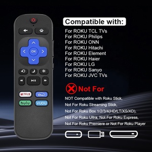 Sostituzione telecomando TV universale a 17 tasti all'ingrosso popolare per Roku TCL Hisense Onn Sharp Smart TV in plastica - Product Image 2