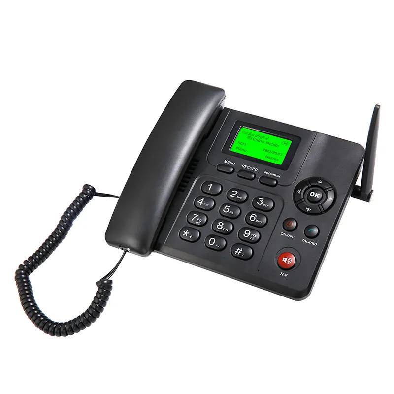 GSM Fixed Wireless Phone with Dual SIM Card Corded Phone with Speakerphone and Caller ID/Call Waiting F602 Telephone