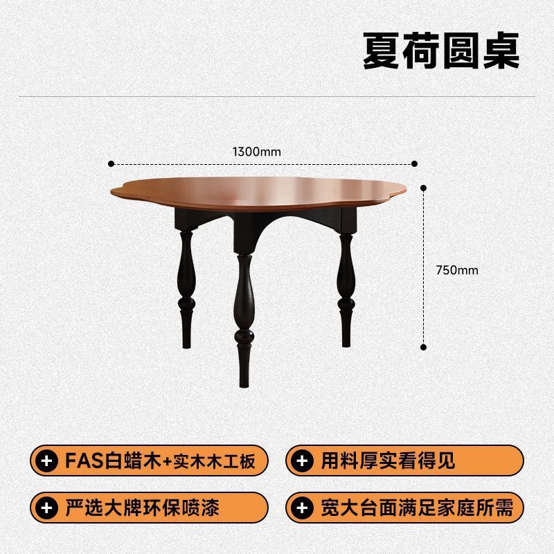 Table à manger de 1,3 mètre