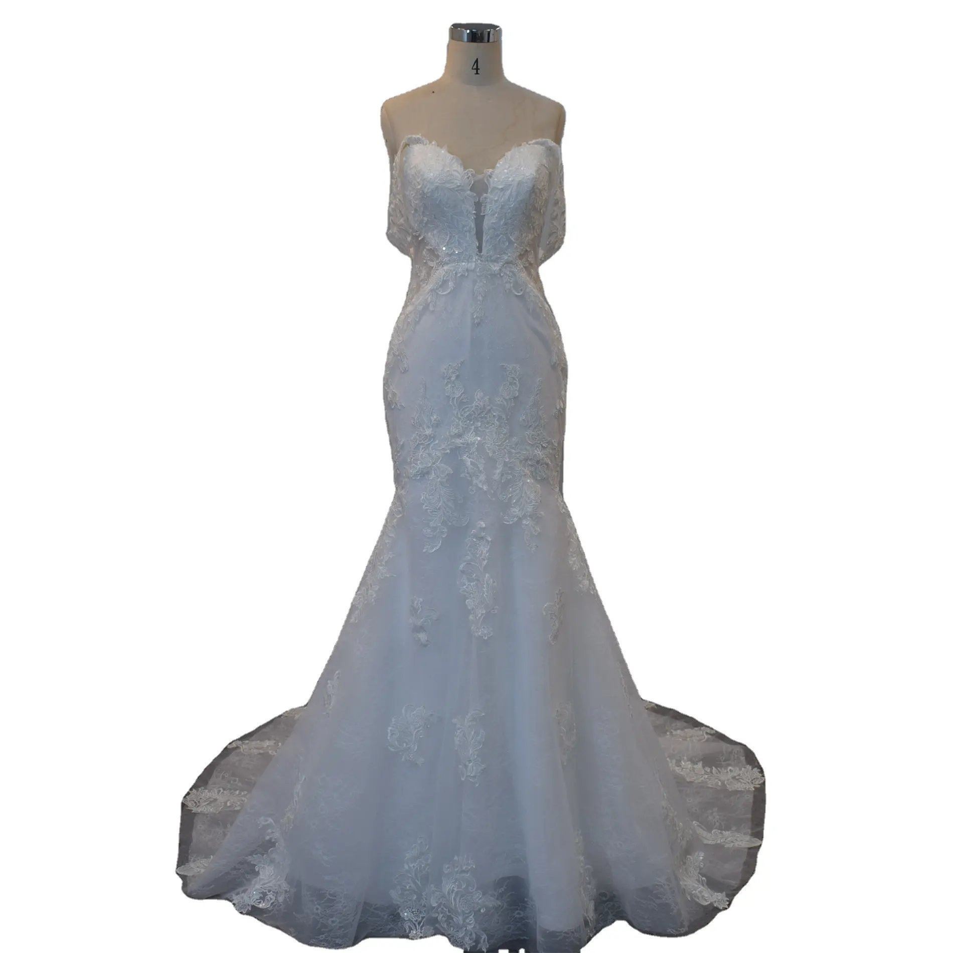 customized bridal dress bodice mermaid lace wedding gowns 2024