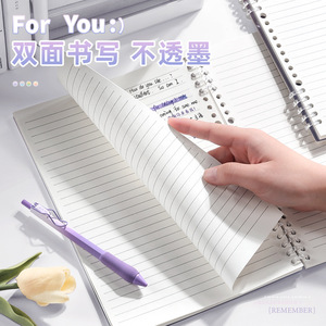 Nuevo cuaderno de hojas sueltas con degradado de macarrón, libro creativo de bobina porosa PP, 10 Clips, Bloc de notas para estudiantes B5 A5 - Product Image 3