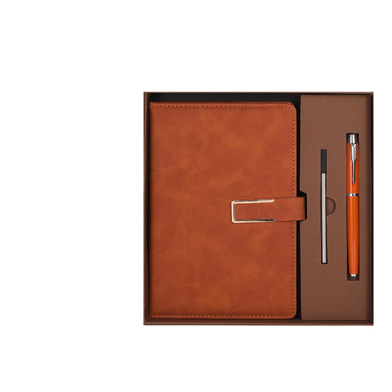 A5 U-Buckle Gift Box Set - 5-piece Set--Dark brown