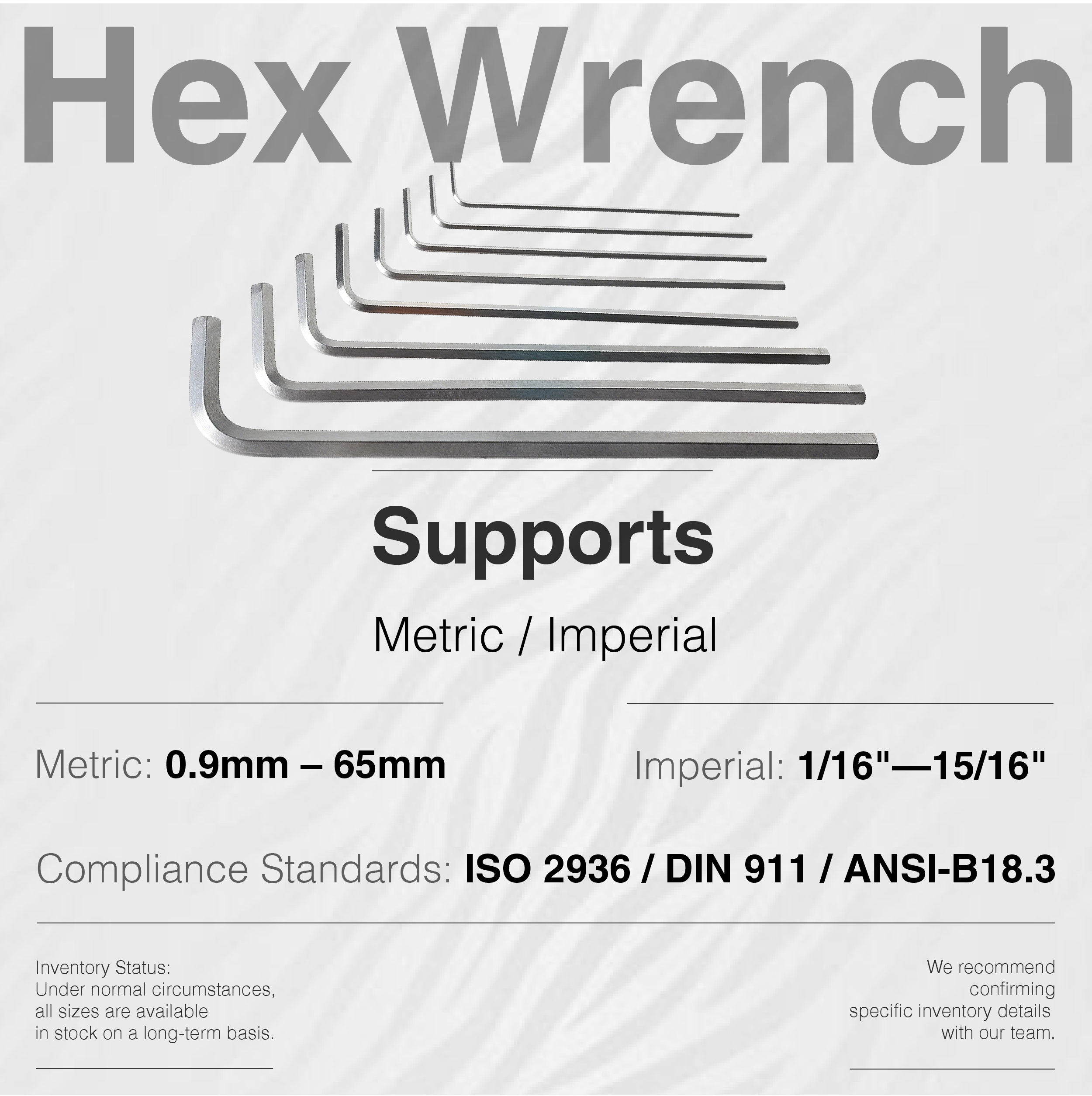 Clé hexagonale en L