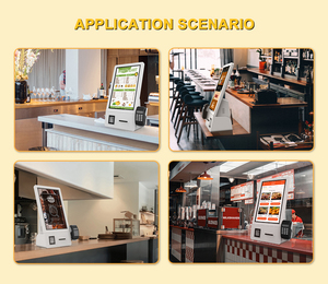 MWE 21,5 pulgadas cadena grande restaurante menú electrónico no tripulado software de autopedido para quioscos de autoservicio para centros comerciales - Product Image 6