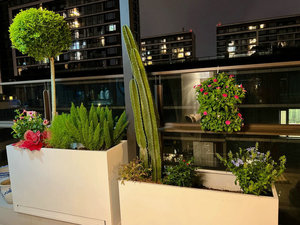 植木鉢ステンレス屋外ツリーボックス取り外し可能な植木鉢プールフェンスフラワーベッドとガーデン - Product Image 5