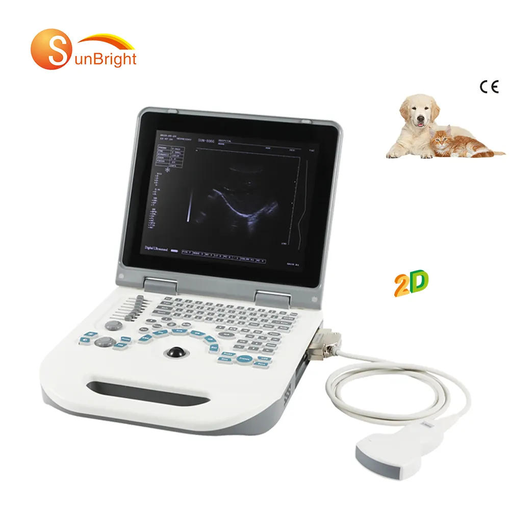 Digital médico gato cão coelho grávida diagnóstico veterinária 12,1 "ultra-som máquina