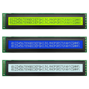 40x2 karakter LCD ekran modülü 4002 tek renkli COB LCM 16 Pin 8bit MPU STN mavi negatif endüstriyel tıbbi araç çin - Product Image 1