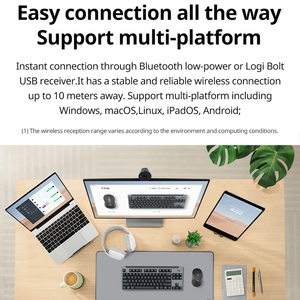 100% Original Logitech MK855Wireless <strong>Bluetooth</strong> <strong>Keyboard</strong> and Mouse Set <strong>Keyboard</strong> Mechanical <strong>Keyboard</strong> With Unifying Receiver - Product Image 3