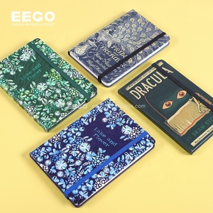 A6 cartaceo rilegato con copertina rigida su diario stampa personalizzata a colori Mini Notebook con fascia elastica - Product Image 1