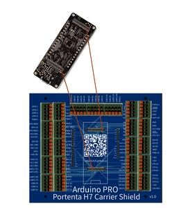 Carrier PCBA circuit board per scopi di sviluppo Arduino PRO Portenta H7 - Product Image 4