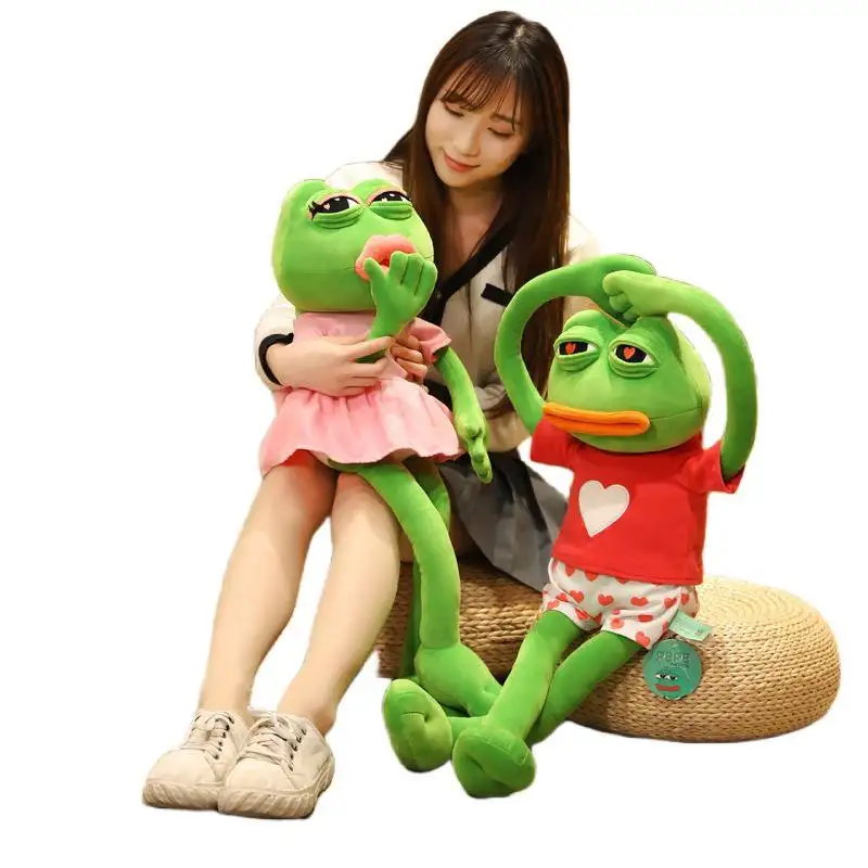 Poupée en peluche grenouille mignonne et triste, cadeau de personnalité, décoration, vente en gros, jouets de farce créatifs, nouvelle collection Offre Spéciale