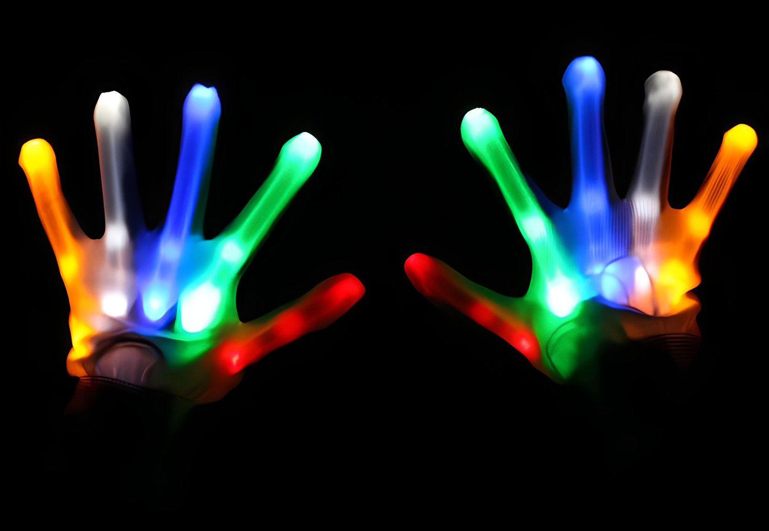 Guantes LED (luz de color) - (adulto)
