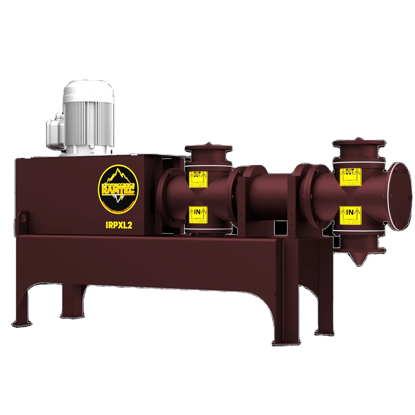 Industrielle Kolbenpumpe zum Evakuieren von Fermentern und Schlamm bewegungen, 7,5 kW Leistung, 8-Zoll-Auslassgröße