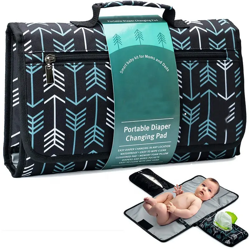 Tout nouveau luxe tissu bébé sacs à couches humide pour bébé sac à langer panier bébé couche matelas à langer