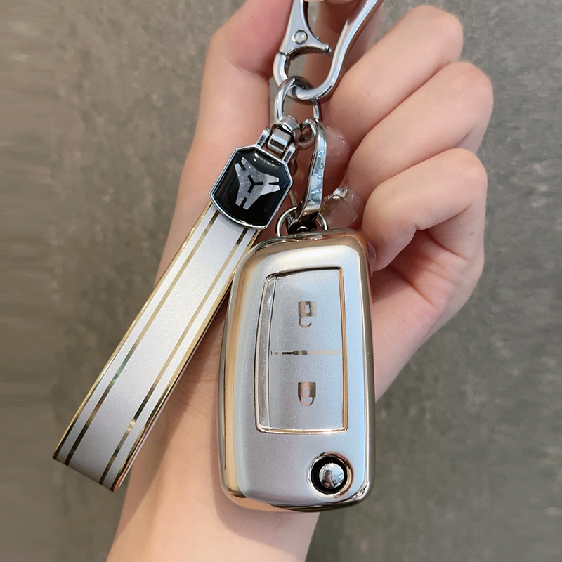 2 Button Gray+Key Chain