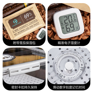 Large Capacity Portable sealed Moisture-proof Constant <strong>Humidity</strong> Belt Time Cigar Humidifier - Product Image 6
