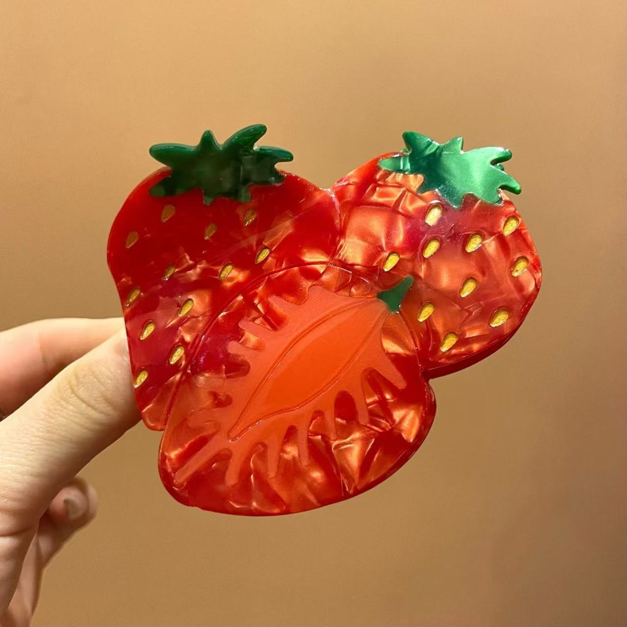 Three strawberries