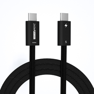 1M Thunderbolt 5 çift tip C veri kablosu 40Gbps USB-C monitör kablosu ile 5K Video 100W PD100 5A HD koruyucu kombinasyonu - Product Image 1