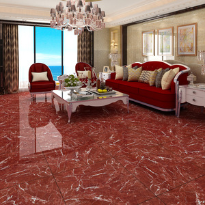 กระเบื้องปูพื้นขนาดใหญ่หินอ่อนสีแดง60x120พื้นพอร์ซเลนขัดเงากระเบื้องพอร์ซเลนเต็มตัวดูเหมือนหินอ่อน - Product Image 5