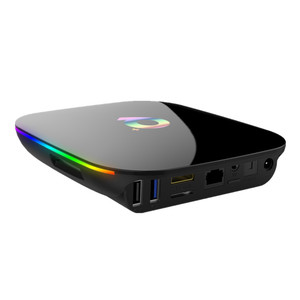 Gerçek 6K TV kutusu Q artı dört çekirdekli 4GB RAM 32GB 64GB ROM Android 10.0 akıllı TV BoxI çift WIFI Q + çalışma - Product Image 2