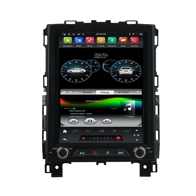 9.7'' Vertical Screen 4G+64GB Tes la Android 9.0 Car Radio Car Multimedia Player for Renault Megane 4 2017-2018 CarPlay/DSP/IPS