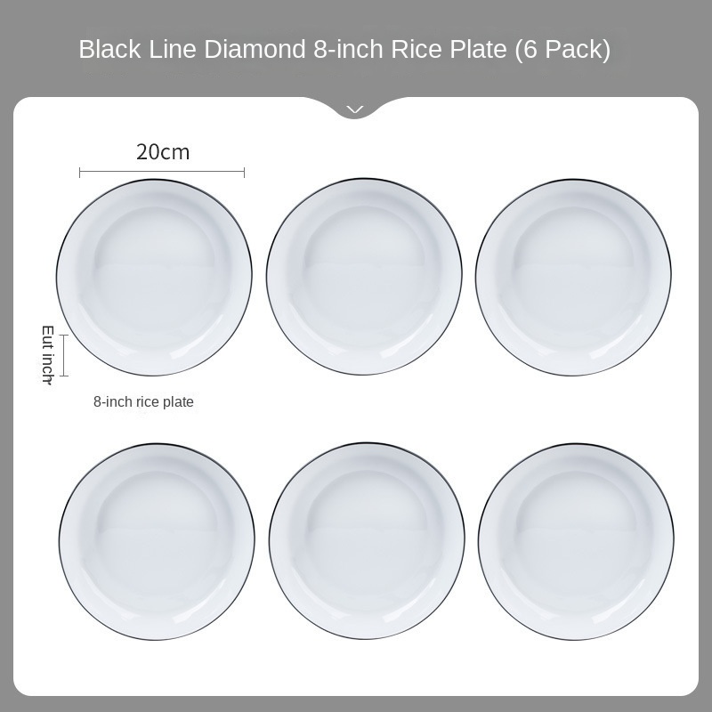 Plat de 8 pouces 6 One