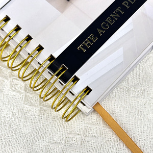 Quaderni personalizzati con copertina in carta per diario A5 con rilegatura a spirale stampata con Logo personalizzato - Product Image 3