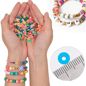 3600 adet düz yuvarlak polimer kil halka boncuk 24 izgara Diy el yapımı bilezik kolye takı yapımı için kil boncuklar Set - Product Image 2