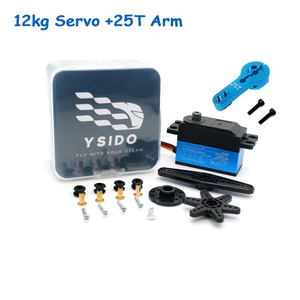 มอเตอร์เซอร์โวดิจิตอล12kg แบบเร็วรายละเอียดต่ำพร้อมแตร25T สำหรับรถ RC 1/10 1/12 wltoys TRX4 SCX10หุ่นยนต์ RC เฮลิคอปเตอร์ตีนตะขาบ - Product Image 3